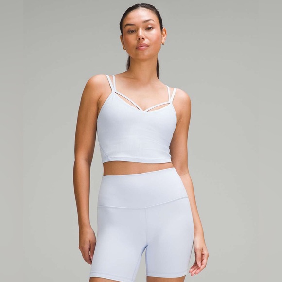 lululemon athletica Tops - NWT Lululemon Align Strappy Ribbed Tank Top Lilac Ether Purple Crop Camisole 10